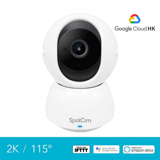 SpotCam Eva Pro (SD) 2K 高清 360 度無死角攝影機